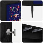 vidaXL Servírovacia skriňa MAINZ Čierny dub 102 x 33 x 76 cm – Obrázok 6