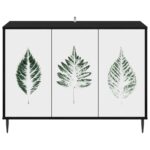 vidaXL Servírovacia skriňa HANAU Čierny dub 102 x 33 x 76 cm – Obrázok 4