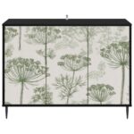 vidaXL Servírovacia skriňa GOTHA Čierny dub 102 x 33 x 76 cm – Obrázok 4
