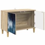 vidaXL TV skrinka RAALTE 69 x 33 x 50 cm Sonoma Kompozitné drevo – Obrázok 2