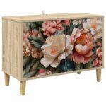 vidaXL TV skrinka BORNE 69 x 33 x 50 cm Sonoma Kompozitné drevo