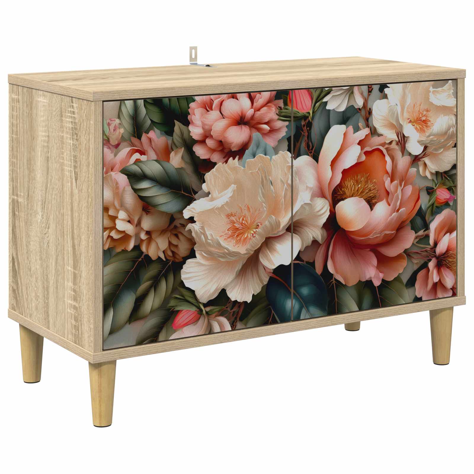 8006996_1.jpg vidaXL TV skrinka BORNE 69 x 33 x 50 cm Sonoma Kompozitné drevo – Obrázok 1