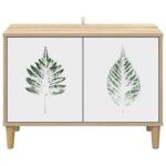 vidaXL TV skrinka HANAU 69 x 33 x 50 cm Sonoma Kompozitné drevo – Obrázok 3