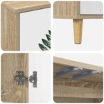 vidaXL TV skrinka HANAU 69 x 33 x 50 cm Sonoma Kompozitné drevo – Obrázok 5