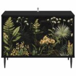 vidaXL TV skrinka RHENEN 69 x 33 x 50,5 cm Čierny dub Kompozitné drevo – Obrázok 3