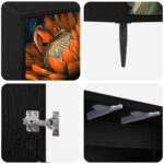 vidaXL TV skrinka LOCHEM 69 x 33 x 50,5 cm Čierny dub Kompozitné drevo – Obrázok 5
