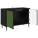 vidaXL TV skrinka GELEEN 69 x 33 x 50,5 cm Čierny dub Kompozitné drevo – Obrázok 2