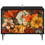 vidaXL TV skrinka GENNEP 69 x 33 x 50,5 cm Čierny dub Kompozitné drevo – Obrázok 3