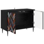 vidaXL TV skrinka OMMEN 69 x 33 x 50,5 cm Čierny dub Kompozitné drevo – Obrázok 2