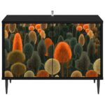 vidaXL TV skrinka ZAANDAM 69 x 33 x 50,5 cm Čierny dub – Obrázok 3