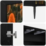 vidaXL TV skrinka ZAANDAM 69 x 33 x 50,5 cm Čierny dub – Obrázok 5