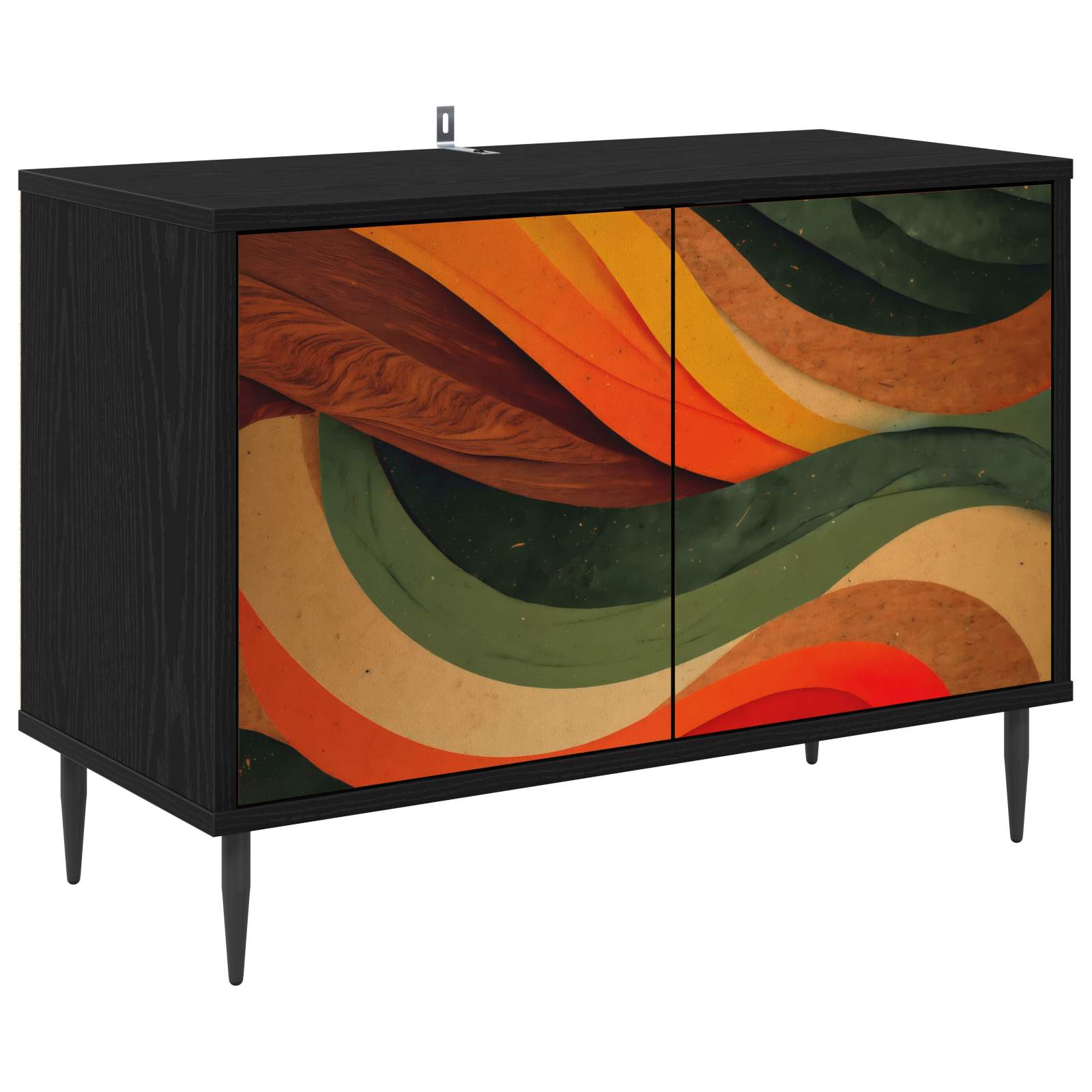 8007021_1.jpg vidaXL TV skrinka BONN 69 x 33 x 50,5 cm Čierny dub Kompozitné drevo – Obrázok 1