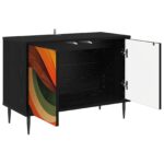 vidaXL TV skrinka BONN 69 x 33 x 50,5 cm Čierny dub Kompozitné drevo – Obrázok 2