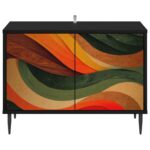 vidaXL TV skrinka BONN 69 x 33 x 50,5 cm Čierny dub Kompozitné drevo – Obrázok 3