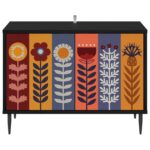 vidaXL TV skrinka ESSEN 69 x 33 x 50,5 cm Čierny dub Kompozitné drevo – Obrázok 3