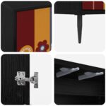 vidaXL TV skrinka ESSEN 69 x 33 x 50,5 cm Čierny dub Kompozitné drevo – Obrázok 5