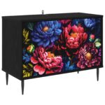 vidaXL TV skrinka KIEL 69 x 33 x 50,5 cm Čierny dub Kompozitné drevo