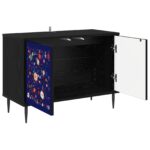 vidaXL TV skrinka MAINZ 69 x 33 x 50,5 cm Čierny dub Kompozitné drevo – Obrázok 2