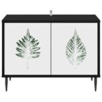 vidaXL TV skrinka HANAU 69 x 33 x 50,5 cm Čierny dub Kompozitné drevo – Obrázok 3