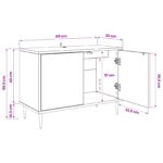 vidaXL TV skrinka HANAU 69 x 33 x 50,5 cm Čierny dub Kompozitné drevo – Obrázok 8