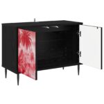 vidaXL TV skrinka AACHEN 69 x 33 x 50,5 cm Čierny dub Kompozitné drevo – Obrázok 2