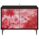 vidaXL TV skrinka AACHEN 69 x 33 x 50,5 cm Čierny dub Kompozitné drevo – Obrázok 3