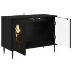 vidaXL TV skrinka BREMEN 69 x 33 x 50,5 cm Čierny dub Kompozitné drevo – Obrázok 2