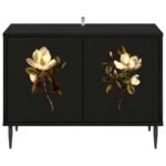 vidaXL TV skrinka BREMEN 69 x 33 x 50,5 cm Čierny dub Kompozitné drevo – Obrázok 3