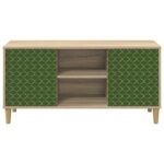 vidaXL TV skrinka GELEEN 102 x 33 x 50 cm Sonoma Kompozitné drevo – Obrázok 3