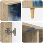 vidaXL TV skrinka RAALTE 102 x 33 x 50 cm Sonoma Kompozitné drevo – Obrázok 7