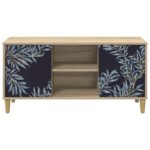 vidaXL TV skrinka DOKKUM 102 x 33 x 50 cm Sonoma Kompozitné drevo – Obrázok 3