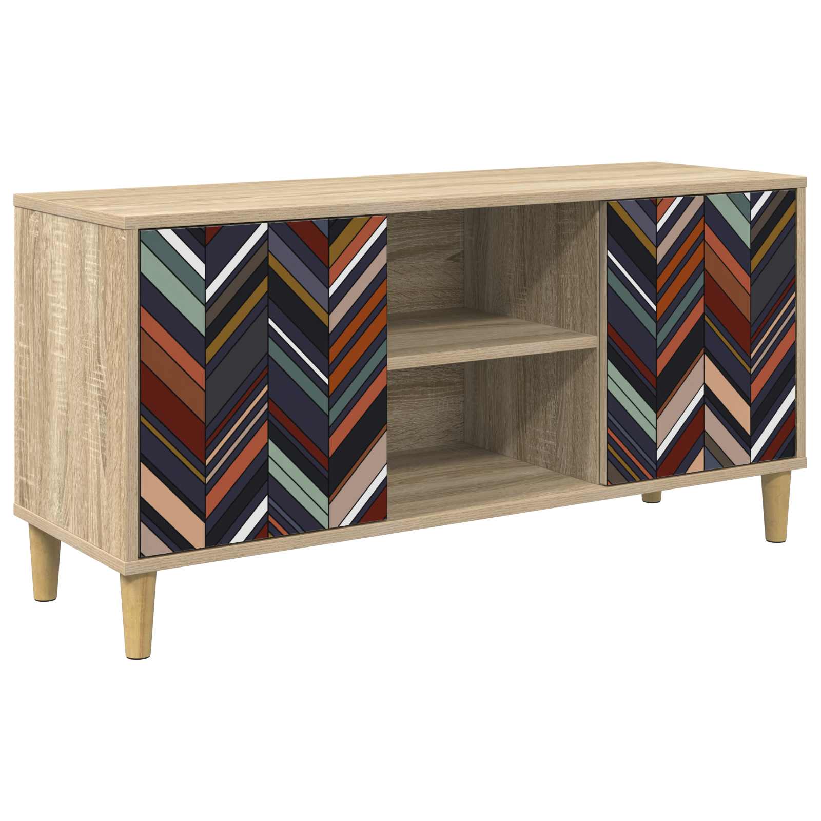 8007039_1.jpg vidaXL TV skrinka OMMEN 102 x 33 x 50 cm Sonoma Kompozitné drevo – Obrázok 1