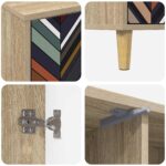 vidaXL TV skrinka OMMEN 102 x 33 x 50 cm Sonoma Kompozitné drevo – Obrázok 5