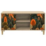 vidaXL TV skrinka ZAANDAM 102 x 33 x 50 cm Sonoma Kompozitné drevo – Obrázok 3