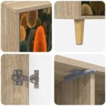 vidaXL TV skrinka ZAANDAM 102 x 33 x 50 cm Sonoma Kompozitné drevo – Obrázok 5