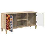 vidaXL TV skrinka ESSEN 102 x 33 x 50 cm Sonoma Kompozitné drevo – Obrázok 2
