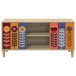 vidaXL TV skrinka ESSEN 102 x 33 x 50 cm Sonoma Kompozitné drevo – Obrázok 3