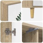 vidaXL TV skrinka HANAU 102 x 33 x 50 cm Sonoma Kompozitné drevo – Obrázok 5
