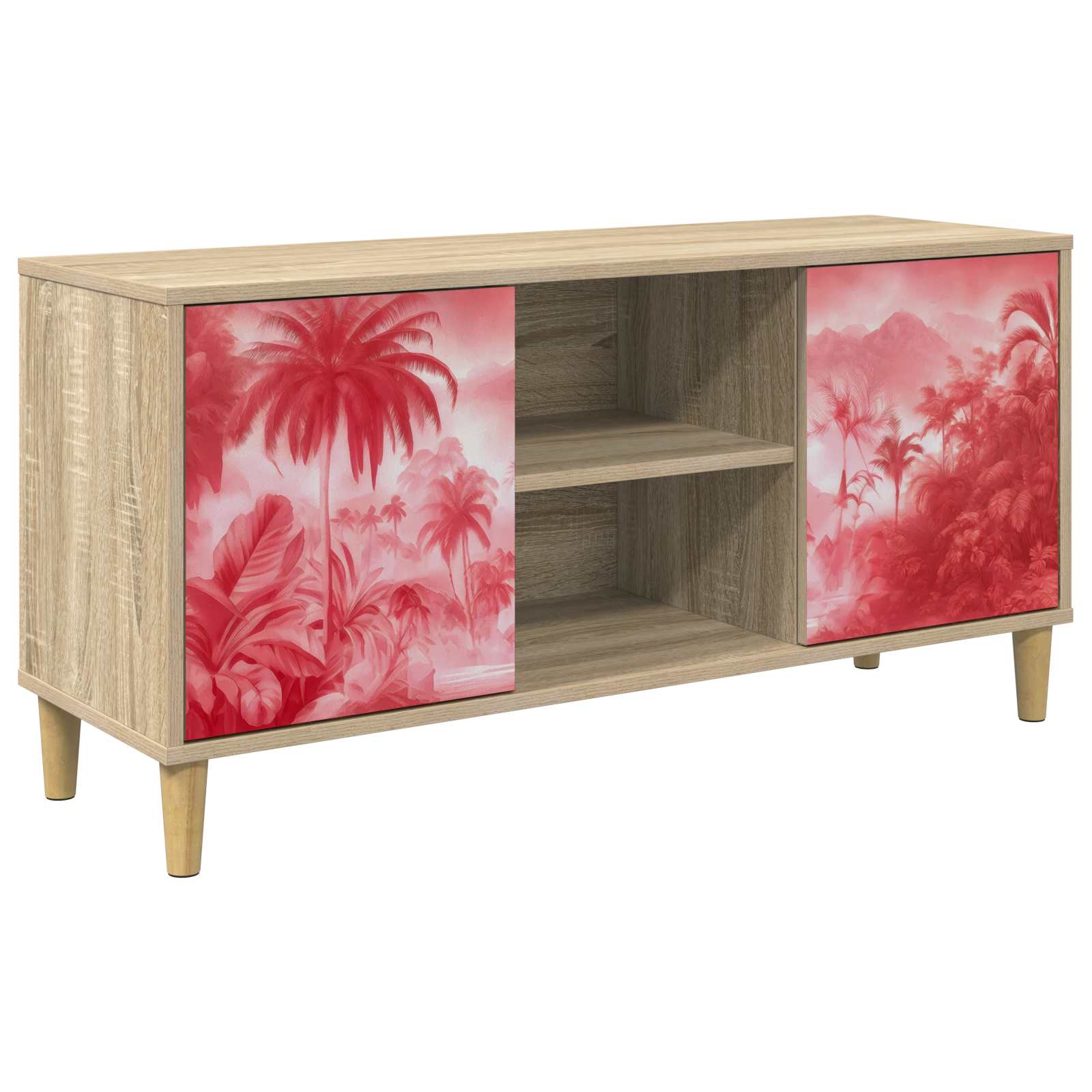 8007046_1.jpg vidaXL TV skrinka AACHEN 102 x 33 x 50 cm Sonoma Kompozitné drevo – Obrázok 1