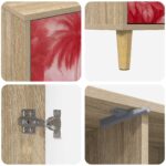 vidaXL TV skrinka AACHEN 102 x 33 x 50 cm Sonoma Kompozitné drevo – Obrázok 5
