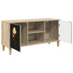 vidaXL TV skrinka BREMEN 102 x 33 x 50 cm Sonoma Kompozitné drevo – Obrázok 2