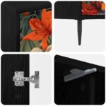 vidaXL TV skrinka GENNEP 102 x 33 x 51 cm Čierny dub Kompozitné drevo – Obrázok 5