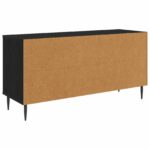 vidaXL TV skrinka DOKKUM 102 x 33 x 51 cm Čierny dub Kompozitné drevo – Obrázok 4