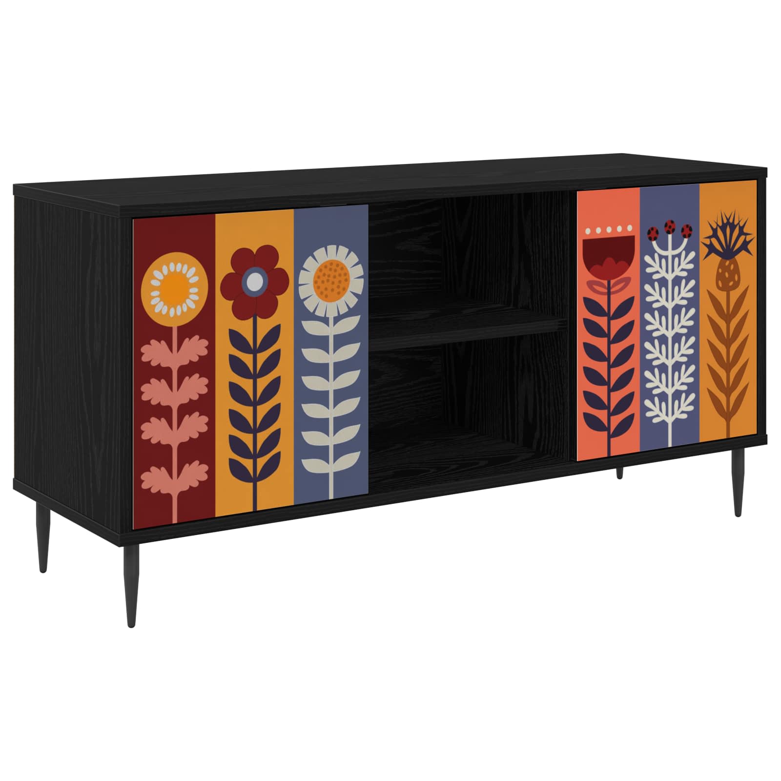 8007062_1.jpg vidaXL TV skrinka ESSEN 102 x 33 x 51 cm Čierny dub Kompozitné drevo – Obrázok 1