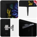 vidaXL TV skrinka KIEL 102 x 33 x 51 cm Čierny dub Kompozitné drevo – Obrázok 5