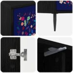 vidaXL TV skrinka MAINZ 102 x 33 x 51 cm Čierny dub Kompozitné drevo – Obrázok 5