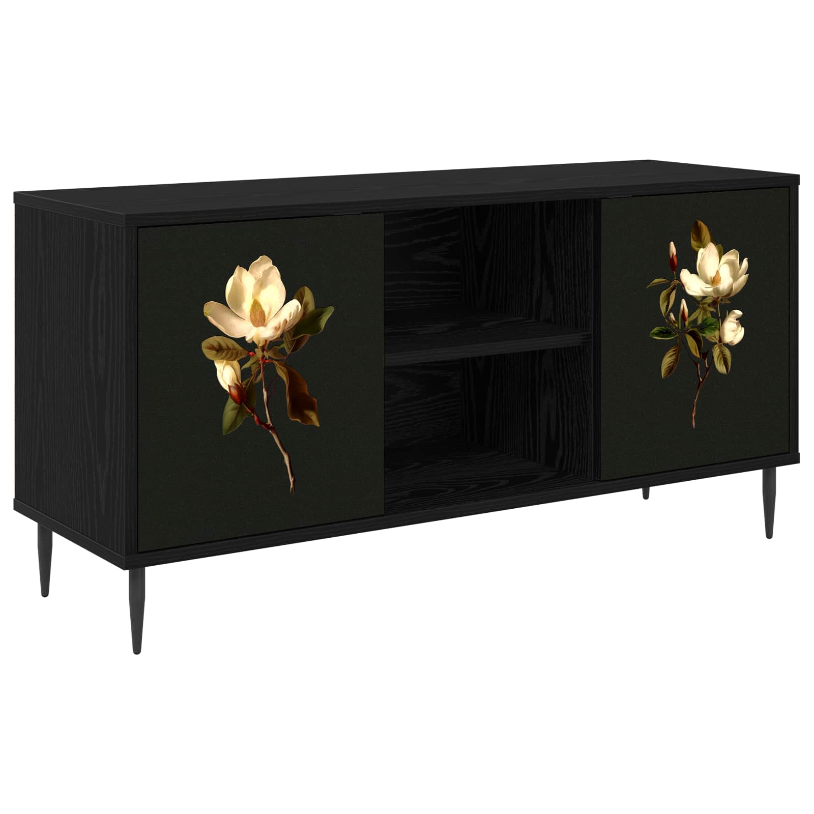8007067_1.jpg vidaXL TV skrinka BREMEN 102 x 33 x 51 cm Čierny dub Kompozitné drevo – Obrázok 1