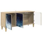 vidaXL TV skrinka RAALTE 102 x 33 x 50 cm Sonoma Kompozitné drevo – Obrázok 2