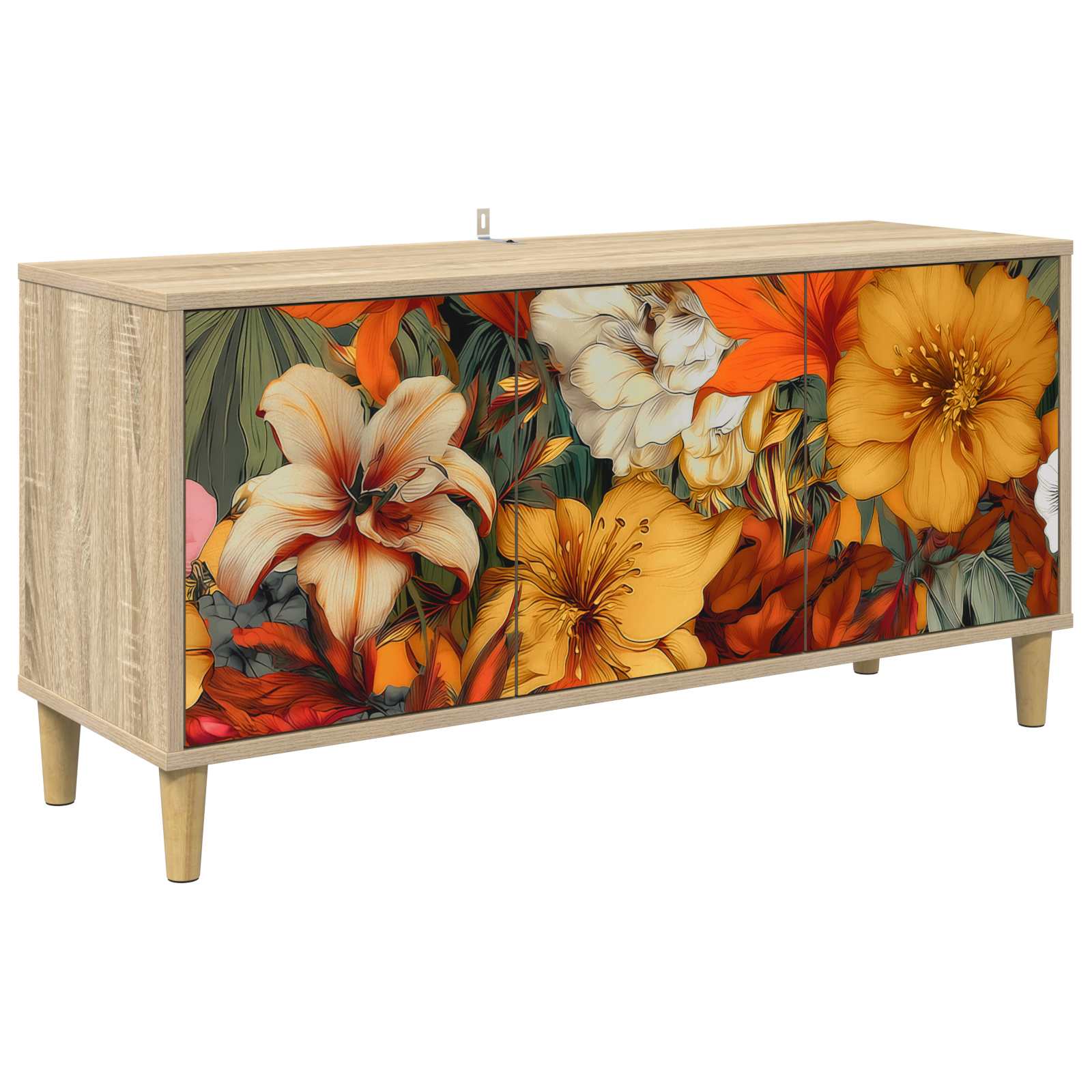 8007075_1.jpg vidaXL TV skrinka GENNEP 102 x 33 x 50 cm Sonoma Kompozitné drevo – Obrázok 1