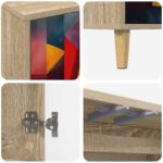 vidaXL TV skrinka HEESCH 102 x 33 x 50 cm Sonoma Kompozitné drevo – Obrázok 5